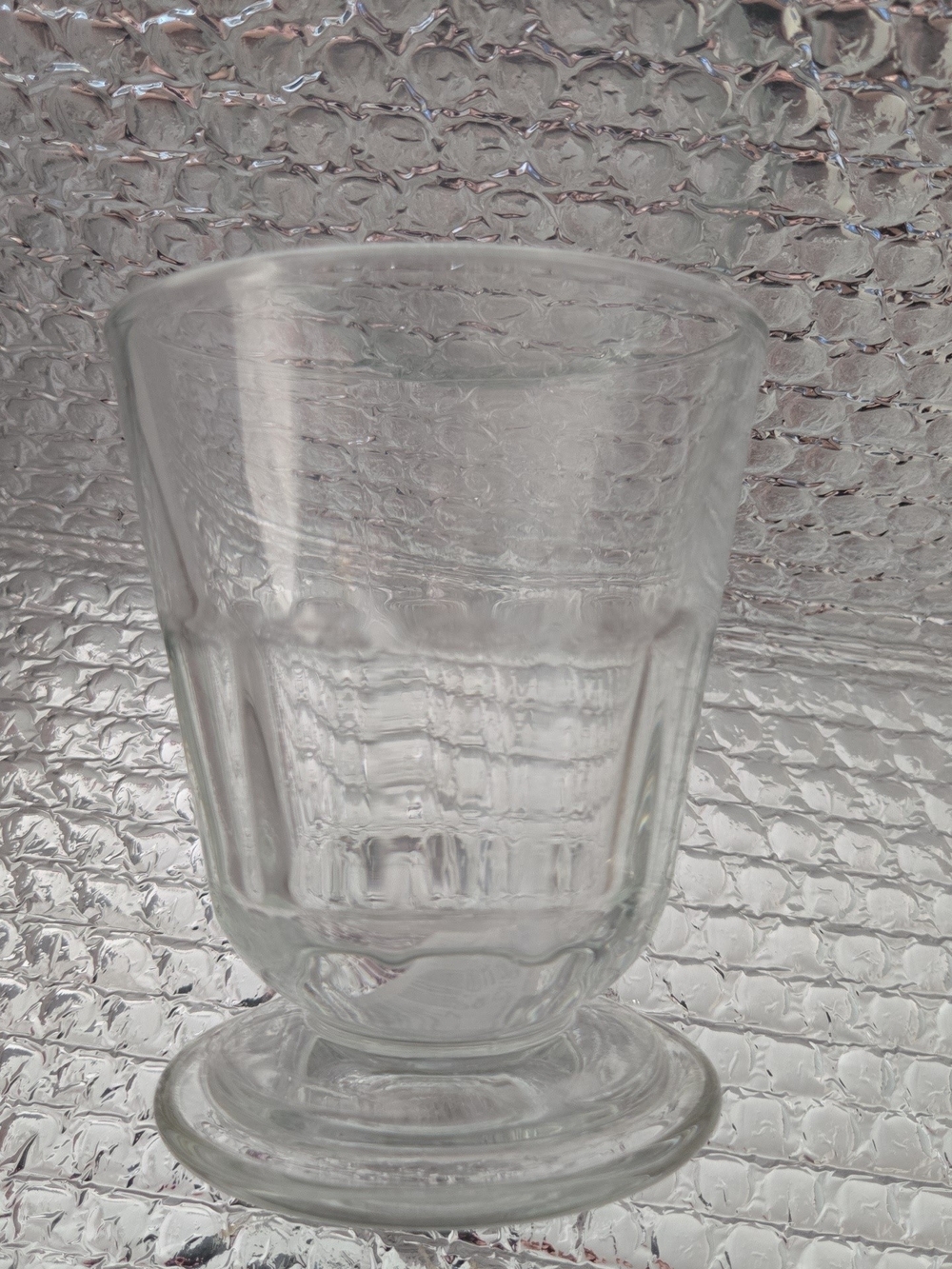 Clear Glass Pedestal Cup - Brand *New Set Of 6